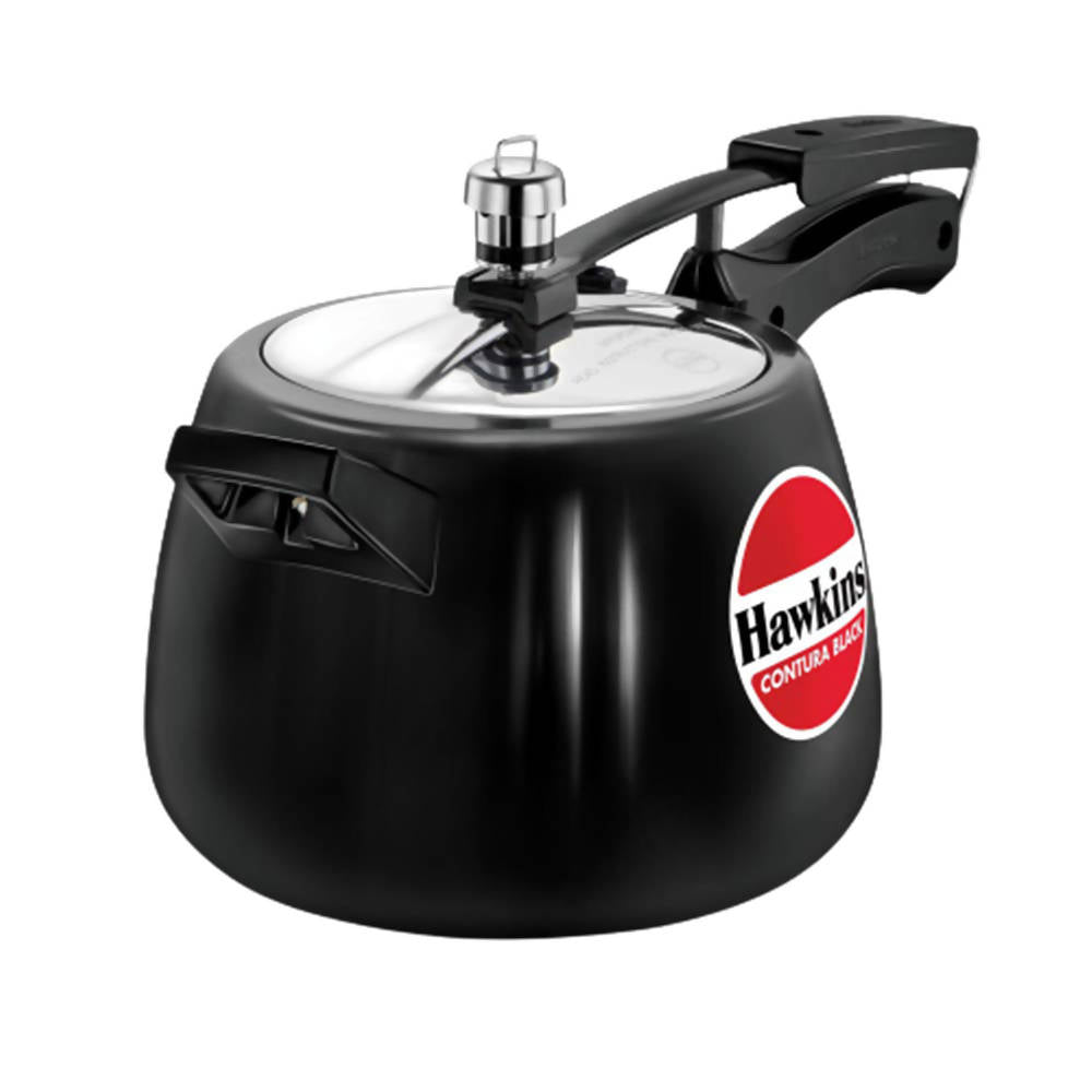 Hawkins Contura Black Pressure Cooker 4 Litre - Black (CB40) - Distacart