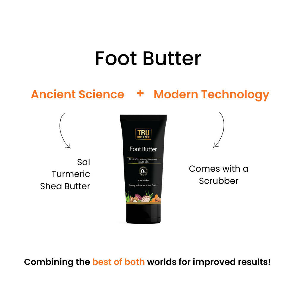 Tru Hair & Skin Foot Butter For Cracked Heels - Distacart