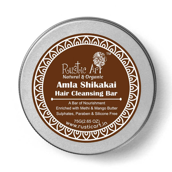 Rustic Art Amala Shikakai Hair Cleansing Bar