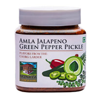 Thumbnail for Ainmane Amla Jalapenos & Green Pepper Pickle - Distacart