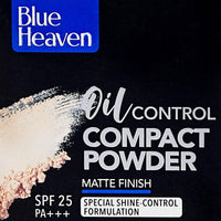Thumbnail for Blue Heaven Oil Control Compact Powder Matte Finish SPF 25 PA+++ Toffee