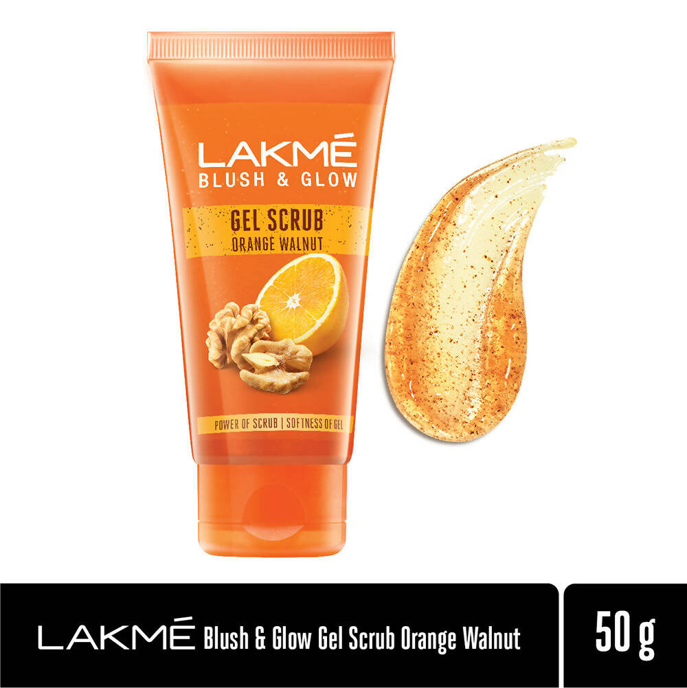 Lakmé Blush & Glow Gentle Deep Clean Gel Scrub with Orange & Walnut - Distacart