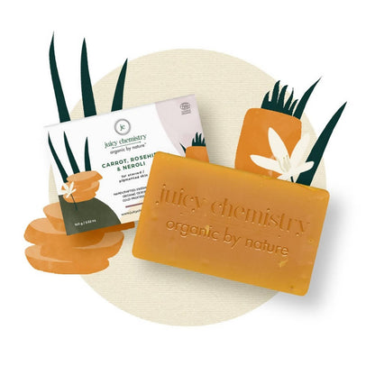 Juicy Chemistry Carrot , Rosehip & Neroli Soap For Scarred - Distacart