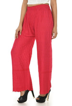 Thumbnail for Mominos Fashion Moeza Reyon Cotton Magenta Color Chikan Work Palazzo