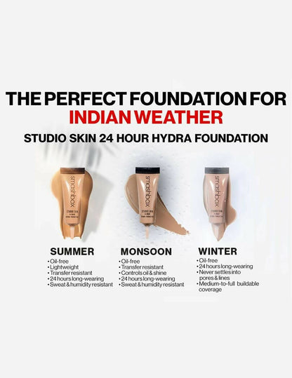 Smashbox Studio Skin 24 Hour Wear Hydra Foundation Mini - Shade 3.02 - Distacart