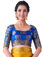 Thumbnail for Mimosa Women's Gold Kanjivaram Art Silk Saree - Distacart