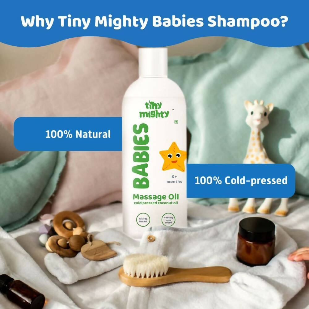 Tiny Mighty Baby Body Lotion And Massage Oil Combo - Distacart