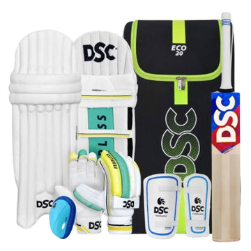 DSC Economy Kashmir Willow Cricket Kit (Size 5) - Distacart