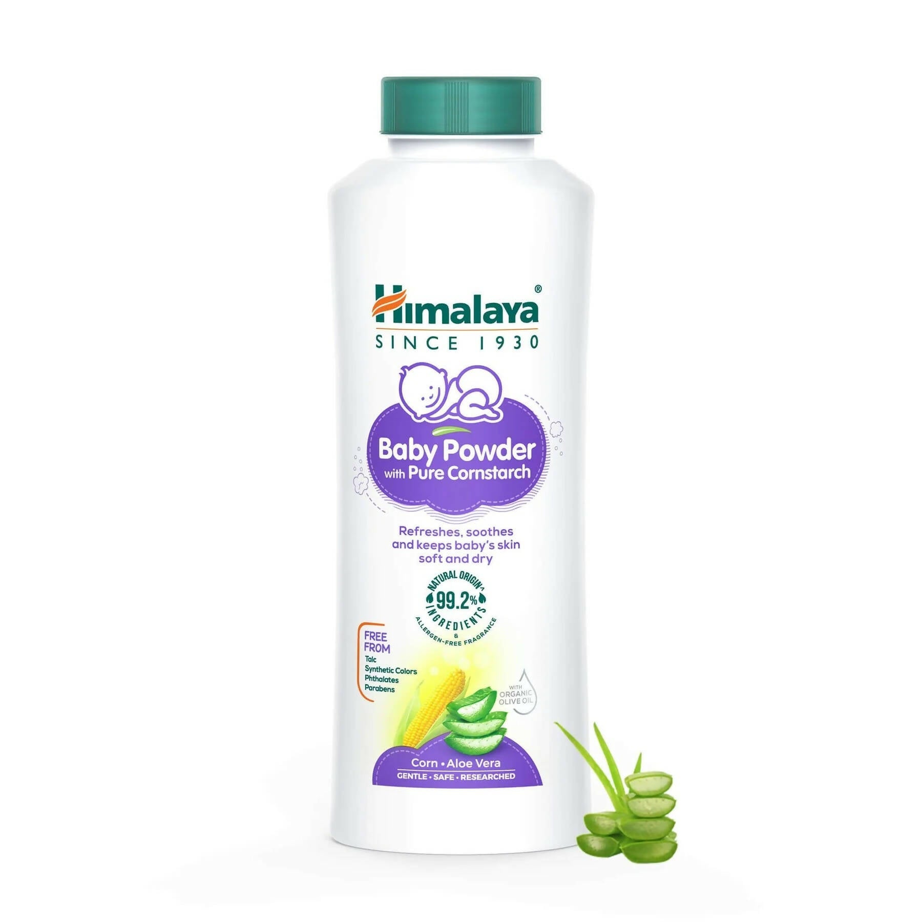 Himalaya Baby Powder with Pure Cornstarch - Distacart