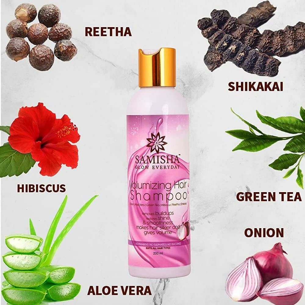 Samisha Organic Red Onion Volumizing Shampoo - Distacart