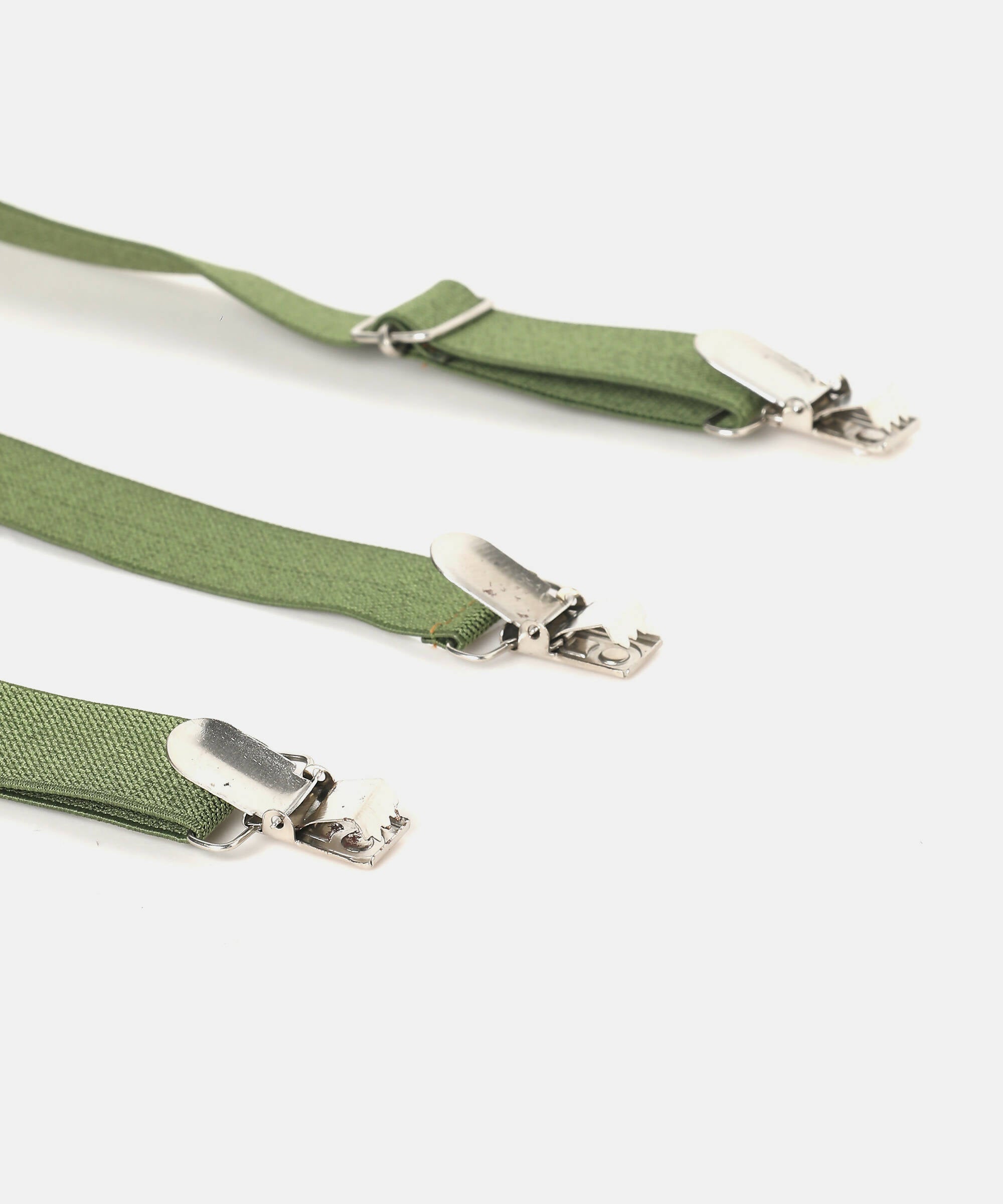 Manet Boys Solid Suspenders - Olive Green - Distacart