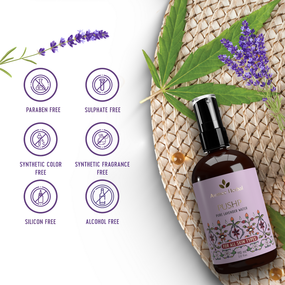 Avimee Herbal Pushp Pure Lavender Water - Distacart