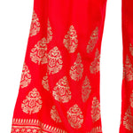 Thumbnail for PAVONINE Red Color Golden Printed Rayon Fabric Sharara For Women & Girls - Distacart