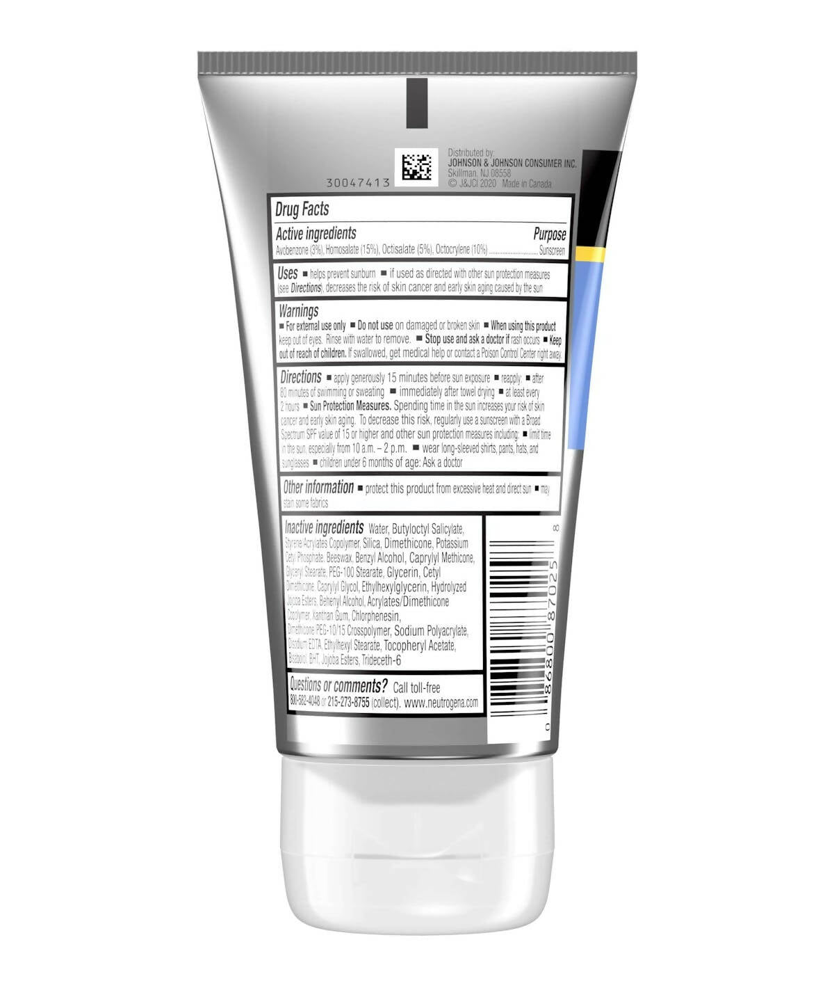 Neutrogena Sport Face Oil-Free Lotion Sunscreen SPF 70 - Distacart