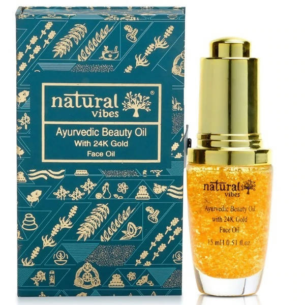 Natural Vibes Ayurvedic Gold Beauty Oil - Distacart