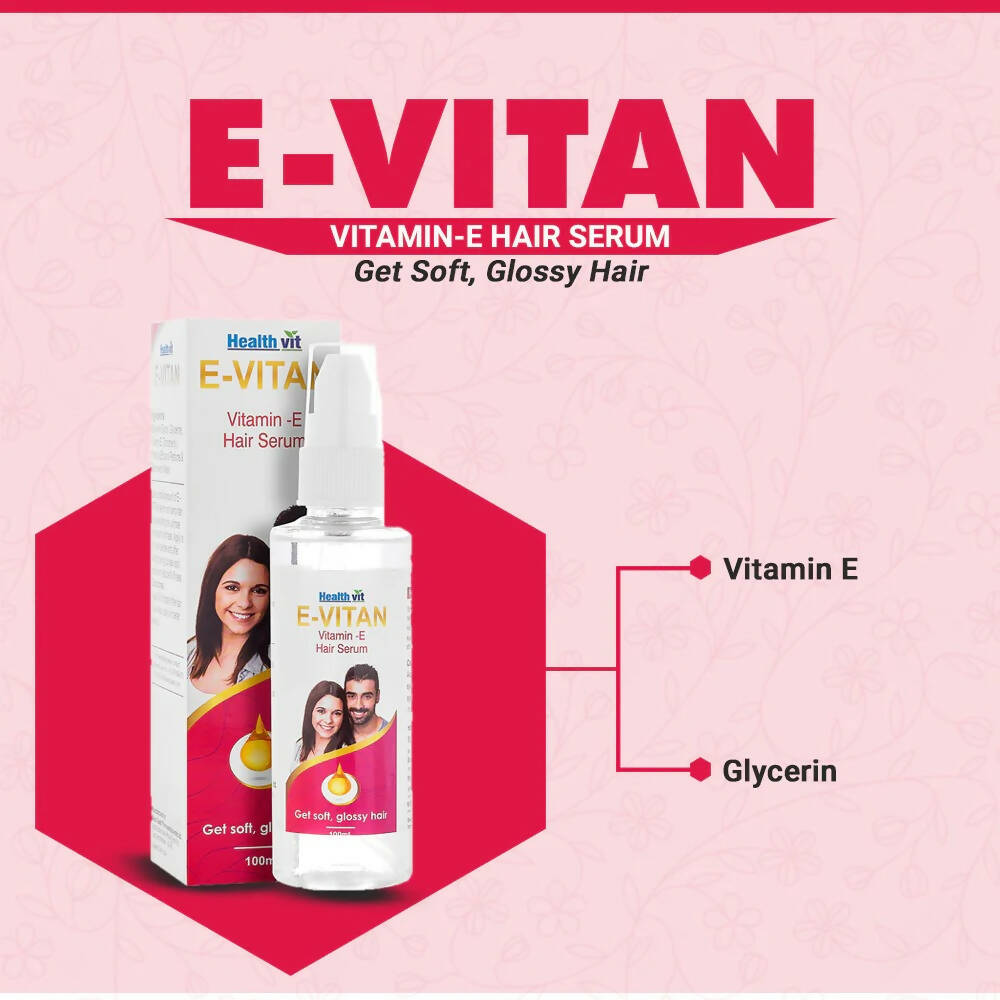 Healthvit E-Vitan Vitamin E Oil Hair Serum - Distacart
