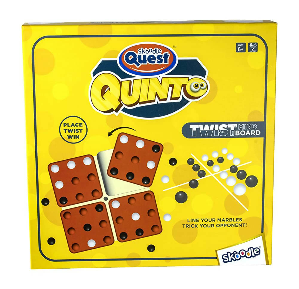 Skoodle Quest Quinto, Brain Puzzle and Strategy Board Game for Children and Adults - Distacart