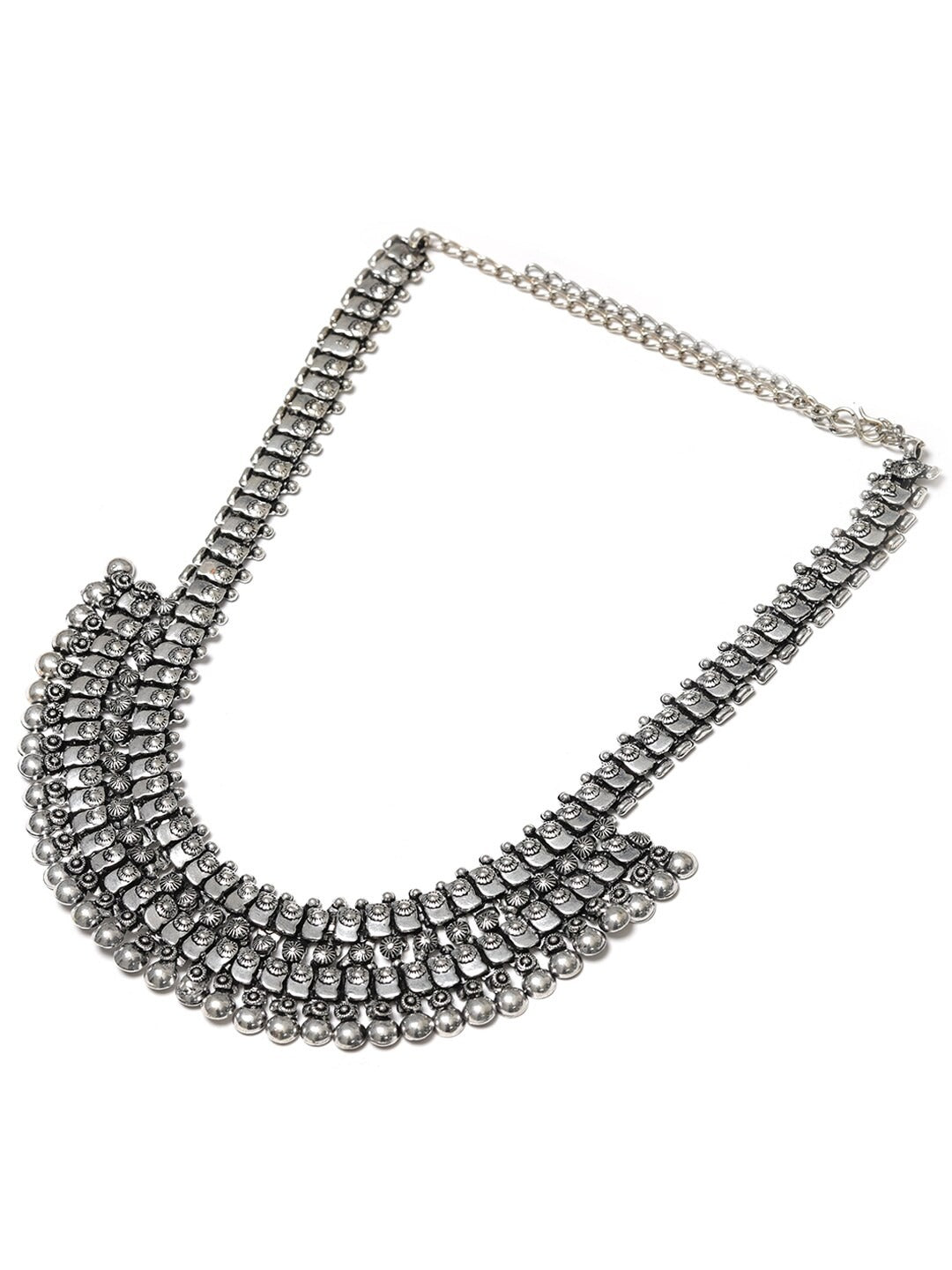 Priyaasi Women German Silver Oxidised Necklace - Distacart