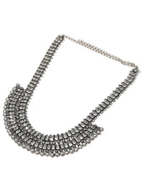 Thumbnail for Priyaasi Women German Silver Oxidised Necklace - Distacart