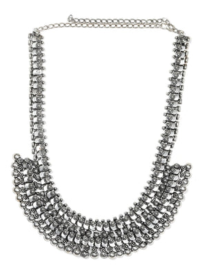 Priyaasi Women German Silver Oxidised Necklace - Distacart