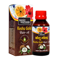 Thumbnail for Basic Ayurveda Keshu Gold Hair Oil