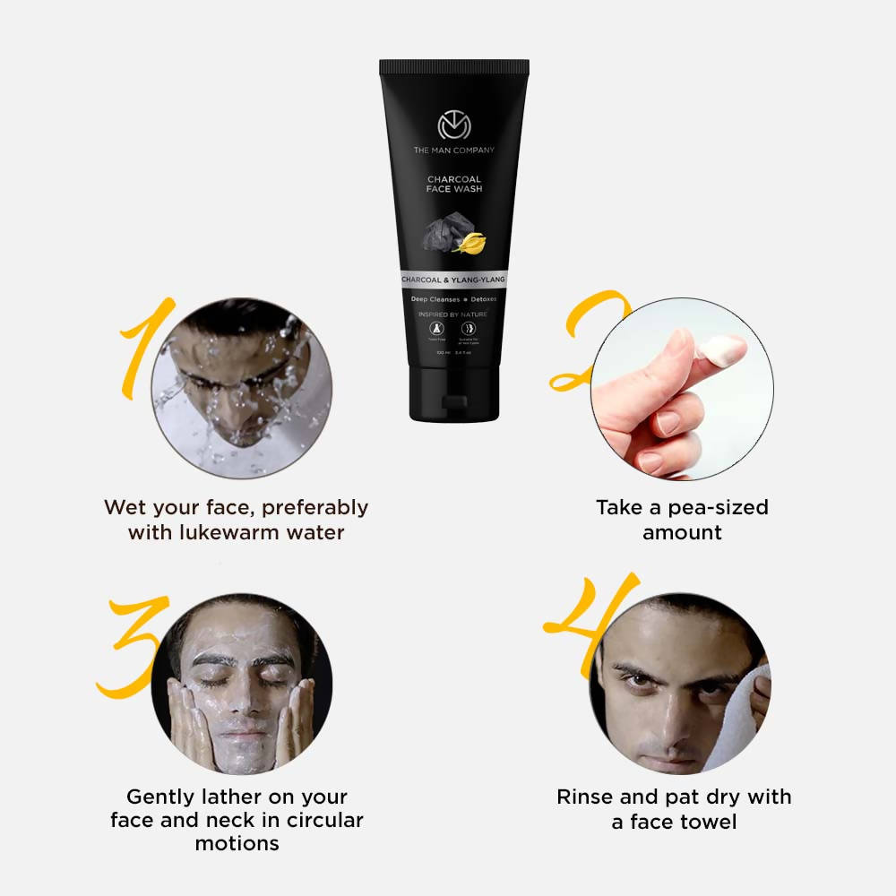 The Man Company Charcoal Face Wash - Distacart
