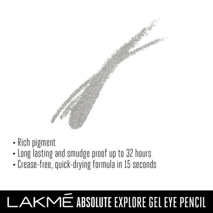 Lakme Absolute Explore Eye Pencil - Alluring Silver - Distacart