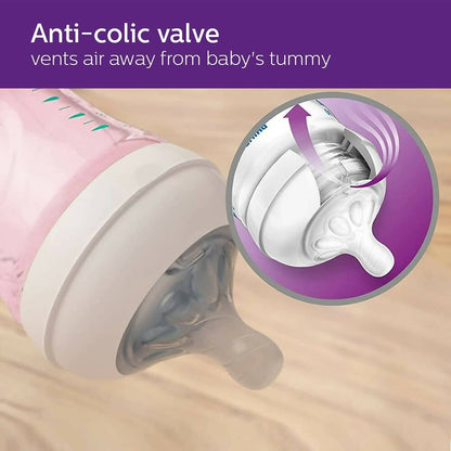 Philips Avent Natural 2. 0 Pink Feeding Bottle - Distacart
