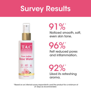 TAC - The Ayurveda Co. Pure Indian Rose Water For Toning & Hydration for Women & Men - Distacart