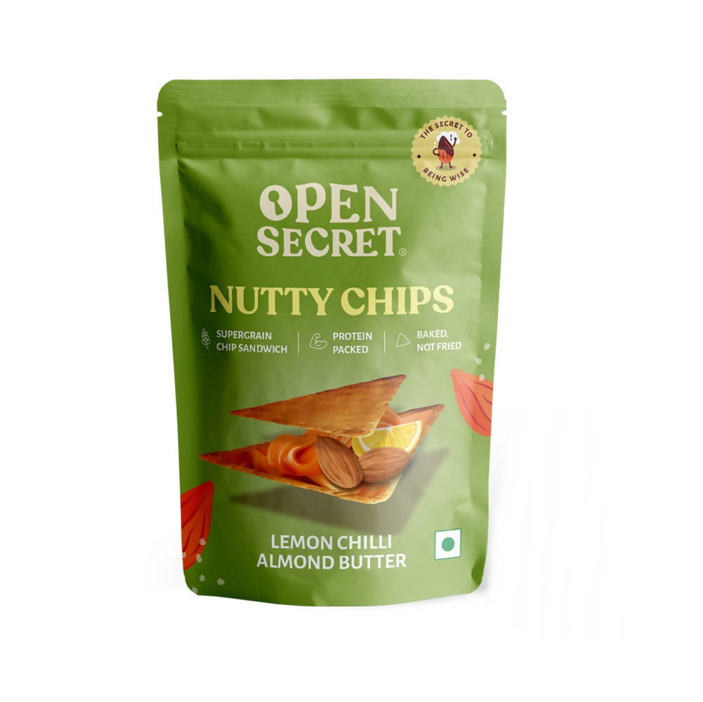 Open Secret Lemon Chilli Almond Butter Nutty Chips - Distacart