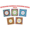 Dreamland Refreshing Mandala - Colouring Book for Adults (Pack) (5 Titles) - Distacart