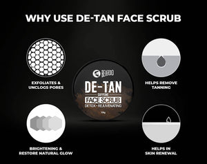 Beardo De-Tan Caffeine Face Scrub - Distacart
