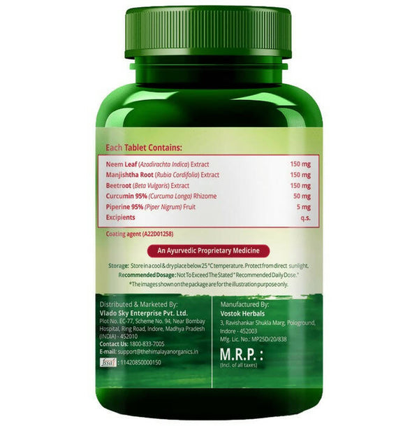 Himalayan Organics Plant Based Blood Detox Tablets - Distacart