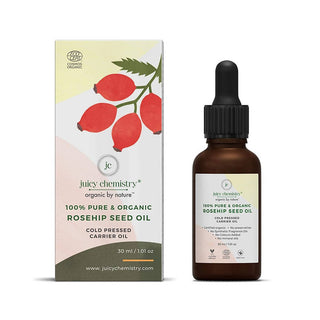 Juicy Chemistry Pure & Organic Rosehip Seed Oil For Cold Pressed Carrier Oil - Distacart