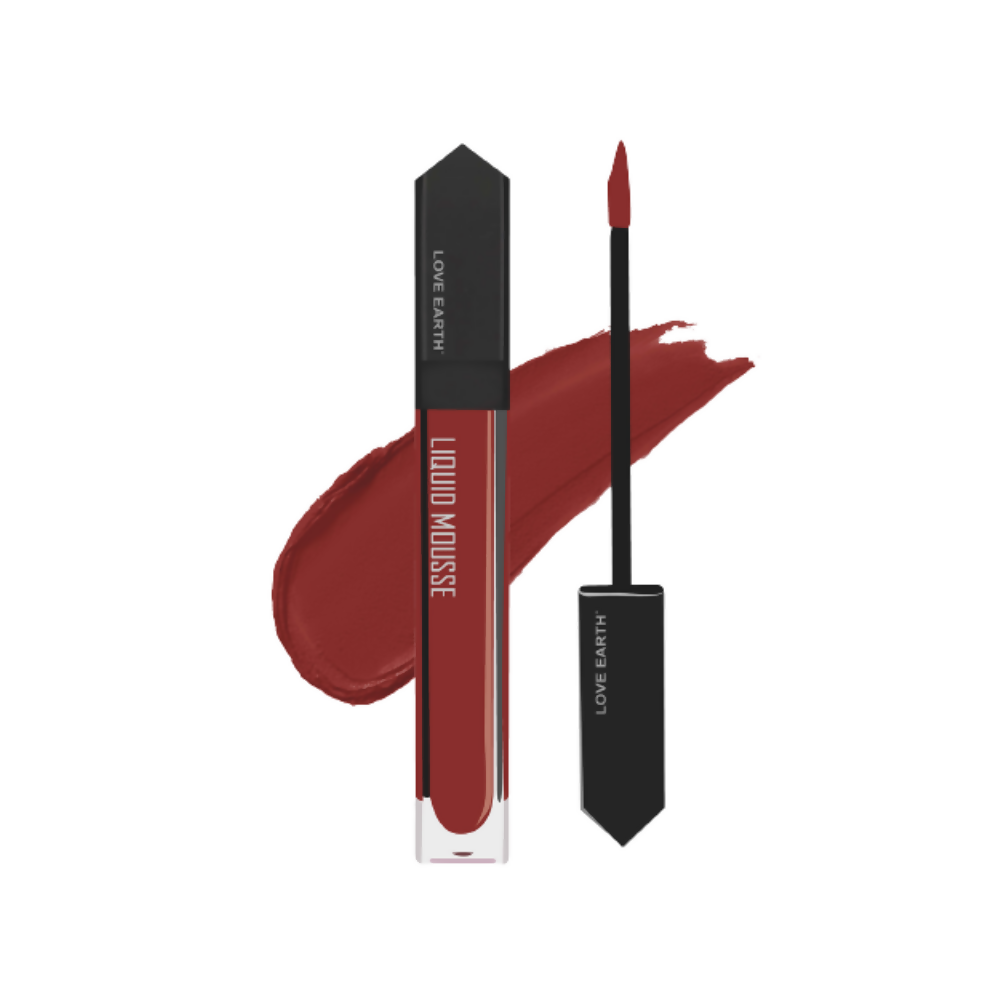 Love Earth Liquid Mousse Lipstick - Hanky Panky - Distacart