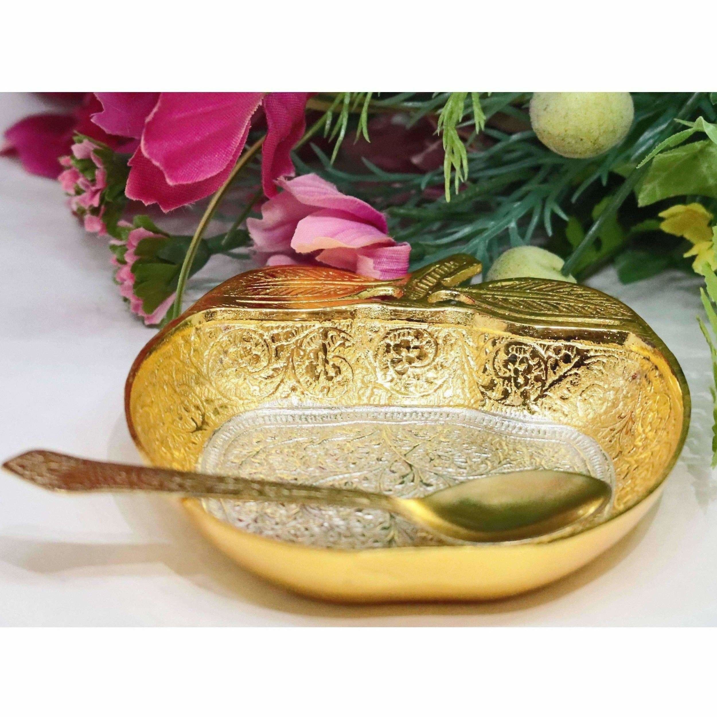 Chahat Premium Living Brass Apple Bowl