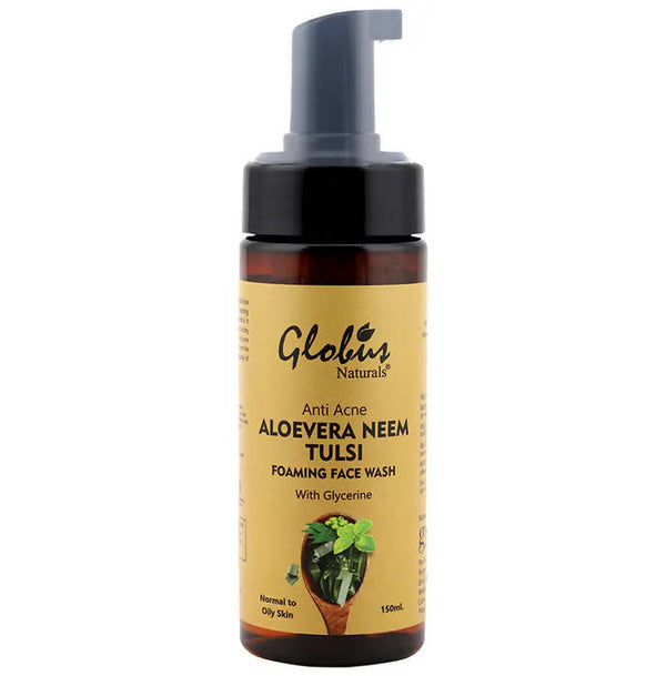 Globus Naturals Aloevera Neem Tulsi Foaming Face Wash - Distacart