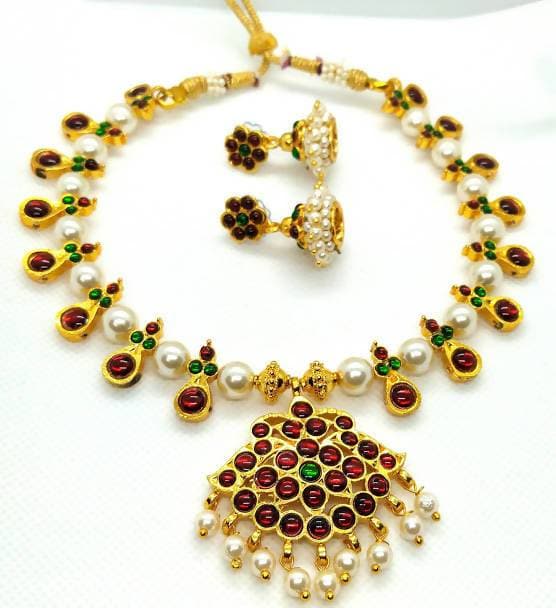 Multicolor Kemp Beaded Necklace Set