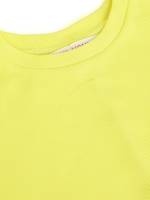 Thumbnail for Lyush Yellow Rib Tent Dress For Girls - Distacart