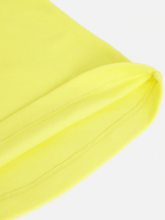 Thumbnail for Lyush Yellow Rib Tent Dress For Girls - Distacart