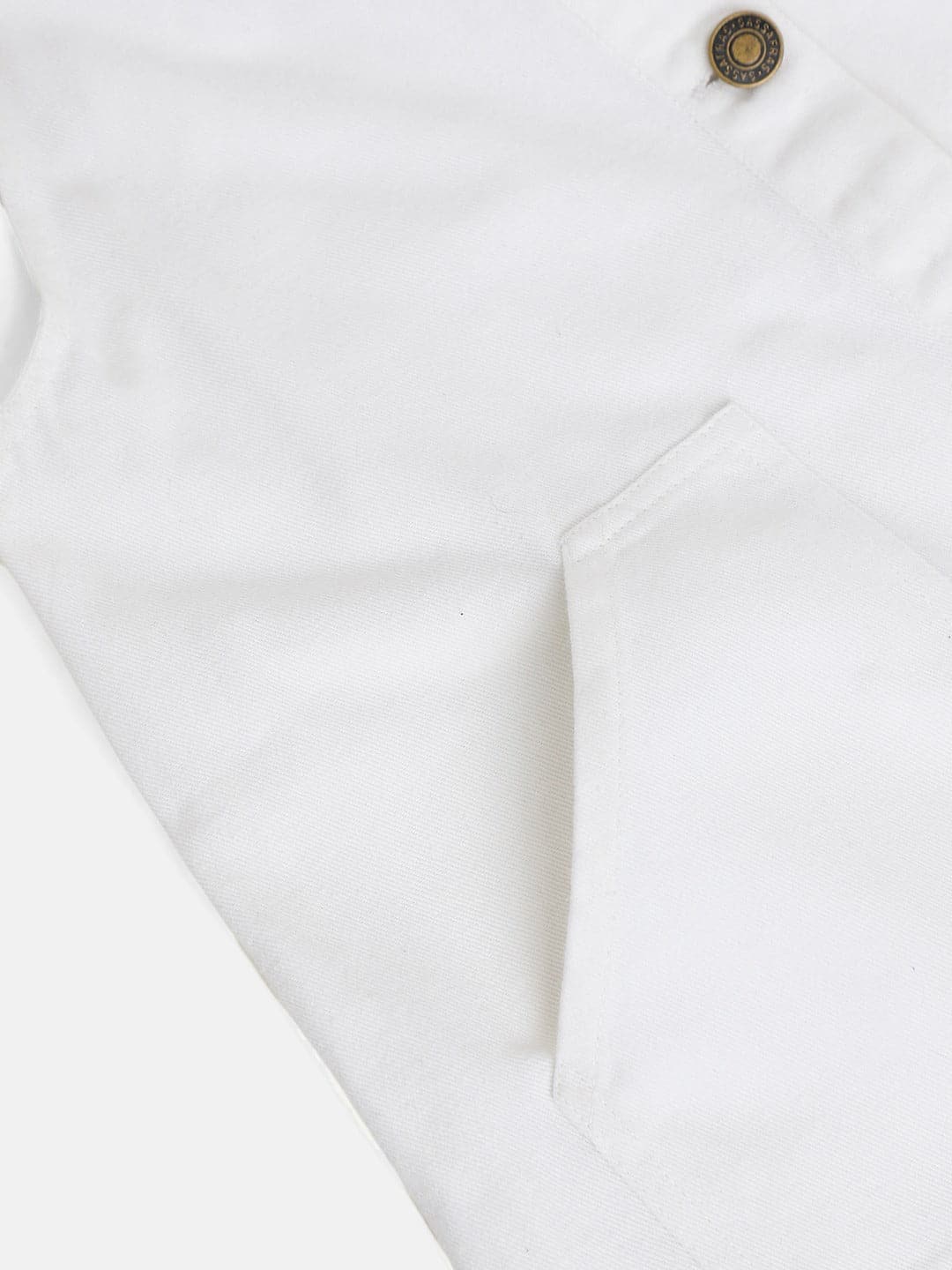 Lyush White Twill Pinafore Dress For Girls - Distacart