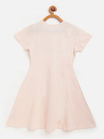 Thumbnail for Lyush Cream Travel Skater Dress For Girls - Distacart