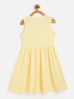 Thumbnail for Lyush Yellow Don??-Worry Gather Dress For Girls - Distacart