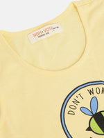 Thumbnail for Lyush Yellow Don??-Worry Gather Dress For Girls - Distacart