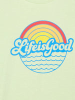 Thumbnail for Lyush Green Life-Is-Good Tent Dress For Girls - Distacart
