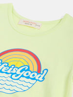 Thumbnail for Lyush Green Life-Is-Good Tent Dress For Girls - Distacart