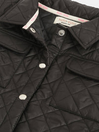 Thumbnail for Lyush Black Sleeveless Puffer Crop Jacket For Girls - Distacart
