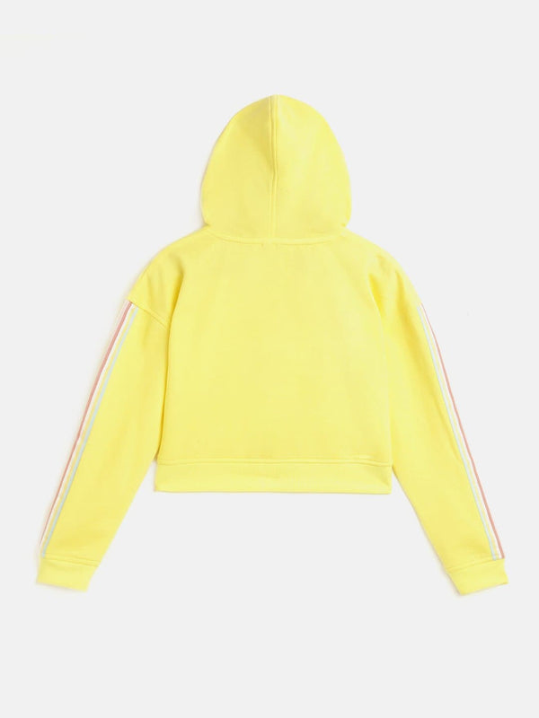 Lyush Yellow Front Zipper Bomber Jacket For Girls - Distacart