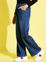Thumbnail for Lyush Blue Denim Straight Jeans For Girls - Distacart