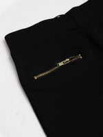 Thumbnail for Lyush Black Pocket Zipper Jeggings For Girls - Distacart